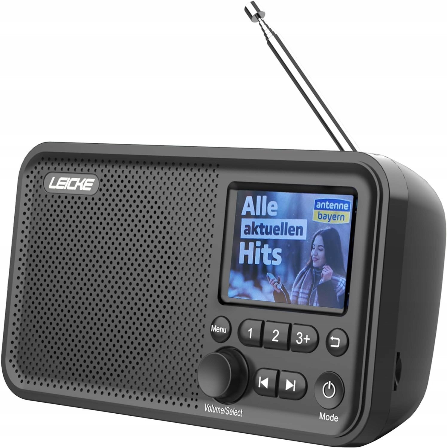 LEICKE z Bluetooth, DAB/FM, 2,41'', 4000mAh, microSD/TF/AUX