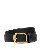Paski - Calvin Klein Pasek Damski Chuncky Bukle Caviar LV04F7023G Czarny - miniaturka - grafika 1