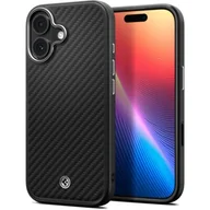 Etui i futerały do telefonów - Etui SPIGEN Enzo Aramid T Mag MagSafe do Apple iPhone 17 Czarno-srebrny - miniaturka - grafika 1