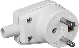 Wtyczka kątowa 220-01 16A 250V IP20 BIAŁA VIPLAST 220-01  -  - 38 sklepów w całej Polsce - Akcesoria do monitoringu - miniaturka - grafika 1