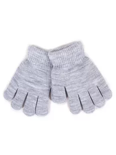 Rękawiczki Chłopięce Dwuwarstwowe Pięciopalczaste Szare 14 Cm - Rękawiczki dla dzieci - miniaturka - grafika 1