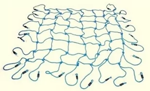 ALLFORBABY Siatka Wspinaczkowa Niebieska 200X210  200X210 - Place zabaw - miniaturka - grafika 1