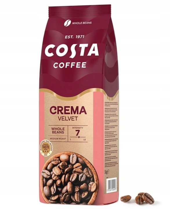 Kawa Ziarnista Costa Coffee Crema Velvet 1kg