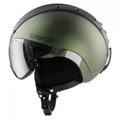 Kaski narciarskie - Kask narciarski CASCO SP-2 Visor Carbonic green XL - miniaturka - grafika 1