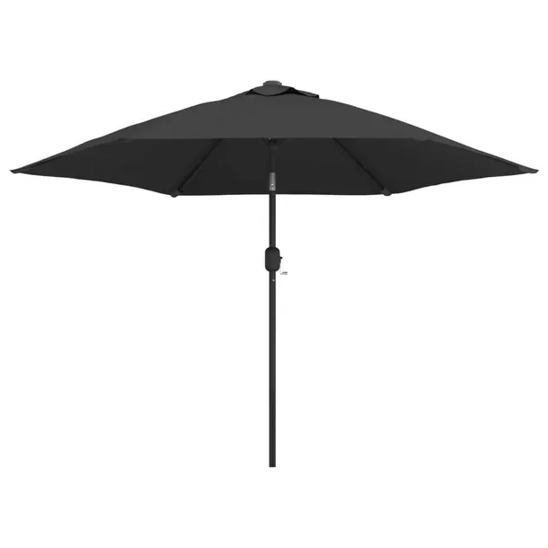 Parasol ogrodowy UV, przechylny, antracytowy, 300 x 222 cm, śr. słupka 38