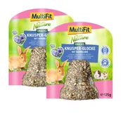 Karma dla gryzoni - MultiFit Chrupiące dzwoneczki 2 x 125 g chaber - miniaturka - grafika 1