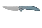 Scyzoryki - WE Quixotic Niebieska Rękojeść z Tytanu Srebrne Ostrze Bead Blasted CPM 20CV WE21016-3 - miniaturka - grafika 1