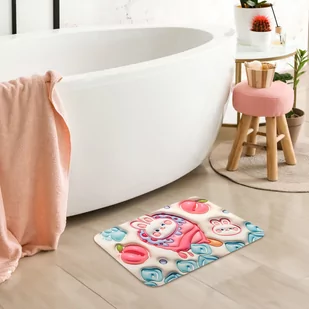 Mata łazienkowa 3D Antypoślizgowa Chłonna Magic 34 - Dywaniki łazienkowe - miniaturka - grafika 3