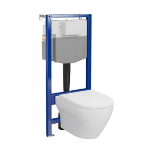 Zestaw Podtynkowy mechaniczny Aqua Nova Larga Pro Oval S701-892 - Stelaże i zestawy podtynkowe do WC - miniaturka - grafika 1