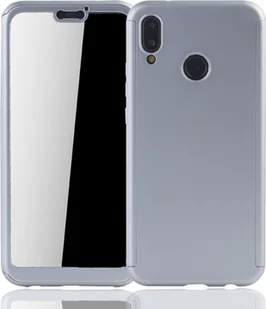 Etui na telefon komórkowy Pokrowiec ochronny na Huawei P20 Lite Pełna obudowa Osłona ekranu 360 Srebrny - Etui i futerały do telefonów - miniaturka - grafika 1