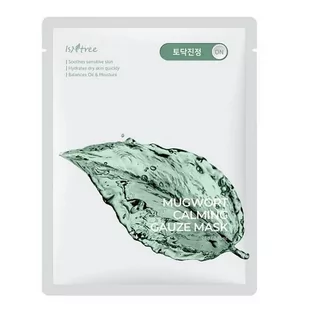 Isntree, Mugwort Calming Gauze Mask kojąca maseczka w płachcie 23g - Maseczki do twarzy - miniaturka - grafika 1