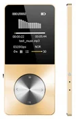 Odtwarzacze MP3 - Odtwarzacz MP4 T1 32GB głośnik microSD MP3 złoty - miniaturka - grafika 1