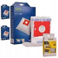 Worki do odkurzaczy - 12x Worki FILTR zmywalny KARCHER VC 2, VC2 PREMIUM - miniaturka - grafika 1
