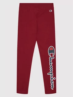 Legginsy - Champion Legginsy 404230 Bordowy Slim Fit - grafika 1