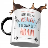 Kubki - Kubek Czarny Dla Adama Kolegi Męża Prezent z Nadrukiem ze Zdjęciem + Opakowanie na prezent (wzór 04) - miniaturka - grafika 1