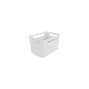 Kosze wiklinowe - Biały koszyk z plastiku z recyklingu Brisen – Rotho - miniaturka - grafika 1