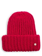 Czapki damskie - JOOP! Czapka damska Kobiety czerwony jednolity, ONE SIZE - miniaturka - grafika 1