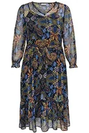 Sukienki - ONLY CARMAKOMA Women's CARIRENA Life LS MIDI sukienka AOP, Sky Captain/AOP: Blooming Paisley, 52, Sky Captain/Aop:blooming Paisley, 52 - miniaturka - grafika 1