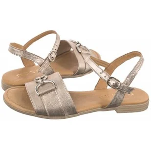 Sandały Złote 24631 (NE387-a) Nessi - Sandały damskie - miniaturka - grafika 1