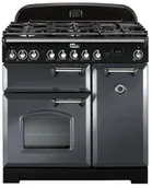 Kuchenki gazowo-elektryczne - Falcon Classic Deluxe 90 Szary chrom - miniaturka - grafika 1