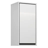 Szafki łazienkowe - Szafka wisząca 1D IRVINE Biały-czarny - miniaturka - grafika 1