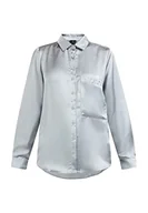 Bluzki damskie - DreiMaster Klassik Damska bluzka koszulowa casnagie 31224893, szaroniebieska, L, grantowy, L - miniaturka - grafika 1