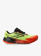 Bluzy sportowe męskie - Buty trailowe Brooks Catamount 3 - acid lime/cherry tomato/black - miniaturka - grafika 1