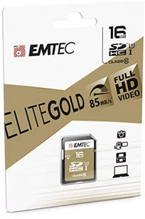 Emtec SDHC 16GB Class10 85MB/s UHS-I GOLD+ ECMSD16GHC10GP - Karty pamięci - miniaturka - grafika 1