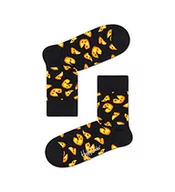 Skarpetki męskie - Happy Socks Pizza Half Crew, kolorowe i zabawne, Skarpety dla kobiet i mężczyzn, Czarny-Żółty-Pomarańczowy (36-40) - miniaturka - grafika 1