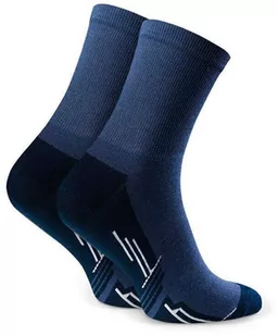 Skarpety sportowe długie art. 057 B328 jeans - Skarpetki damskie - miniaturka - grafika 1