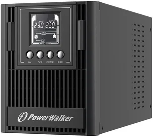 PowerWalker UPS ON-LINE VFI 1000 AT FR 3X FR OUT USB/RS-232 LCD EPO - Zasilacze awaryjne UPS - miniaturka - grafika 2
