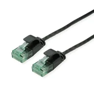 Kable miedziane - ROLINE RM UTP DataCenter Cat.6A kabel sieciowy Czarny 1 m - miniaturka - grafika 1