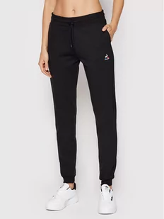 Le Coq Sportif Spodnie dresowe 2210517 Czarny Regular Fit - Spodnie sportowe damskie - miniaturka - grafika 1