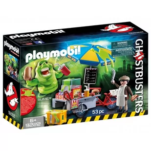 Playmobil Ghostbusters Żarłoczny Slimer przy budce z hot-dogami 9222 - Klocki - miniaturka - grafika 1