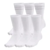 Skarpetki damskie - Skarpetki Under Armour Essential 6pk Crew White / White / Halo Gray L - miniaturka - grafika 1