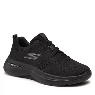 SKECHERS Sneakersy Go Walk Arch Fit 124403/BBK Black - Sneakersy damskie - miniaturka - grafika 1