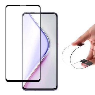 Wozinsky Full Cover Flexi Nano folia szklana szkło hartowane z ramką Xiaomi Redmi K30 Pro / Poco F2 Pro czarny - Szkła hartowane na telefon - miniaturka - grafika 3