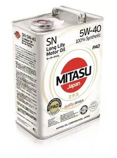 MITASU (PAO) SN 5W-40 - MJ-112 - 4L - Oleje silnikowe - miniaturka - grafika 1
