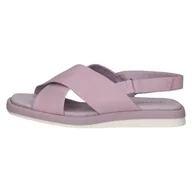 Moda i Uroda OUTLET - Caprice Damskie 9-28102-42 płaskie sandały, lawendowe miękkie, 37 EU, Lawenda Soft, 37 eu - miniaturka - grafika 1