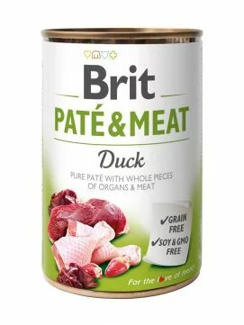 Brit Pate & Meat Dog Duck KACZKA 400g DARMOWA DOSTAWA od 95zł +DO 3% ZWROTU W PROGRAMIE LOJALNOŚCIOWYM PATE-400-DUCK