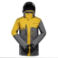 Kurtki narciarskie - Kurtka męska narciarska snowboardowa 15.000 Alpine Pro Dear 2 k.żółty r.XL - miniaturka - grafika 1