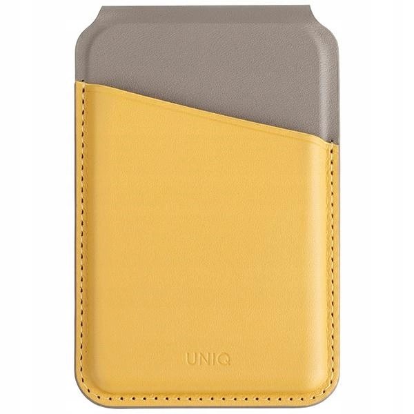 Uniq Lyden Ds Portfel Magnetyczny Rfid Stand Case Do Telefonu Żółto-szary