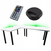 Biurka gamingowe - Biurko Gamingowe Narożne 36Mm Przepust - miniaturka - grafika 1