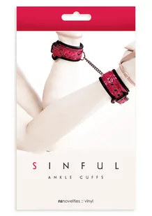 Sinful Ankle Cuffs Pink - Akcesoria BDSM - miniaturka - grafika 2