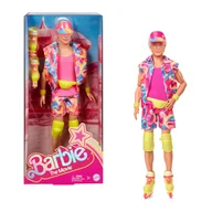 Lalki dla dziewczynek - Barbie Ken na rolkach Lalka filmowa w kolorowym stroju retro, JBJ51 - miniaturka - grafika 1