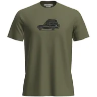 Koszulki sportowe męskie - Męska koszulka Icebreaker M Mer 150 Tech Lite SS Tee Cosy Camper Rozmiar: XL / Kolor: zielony - miniaturka - grafika 1