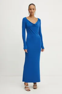 Patrizia Pepe sukienka kolor niebieski maxi dopasowana 8A1443 J015 - Sukienki - miniaturka - grafika 1