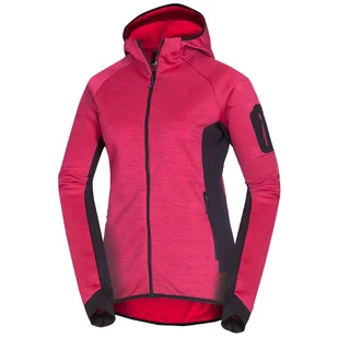 Bluza damska Northfinder Coleen Rozmiar: M / Kolor: czerwony/czarny - Bluzy sportowe damskie - miniaturka - grafika 1