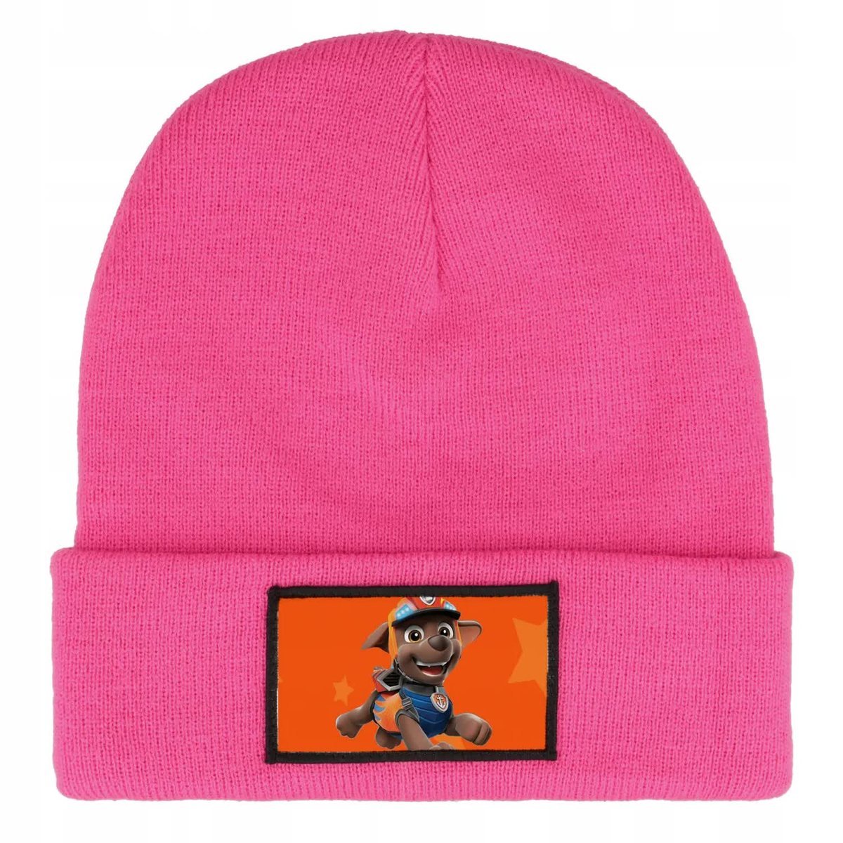 CZAPKA BEANIE ZIMOWA CIEPŁA RÓŻOWA DLA DZIECI Z MOTYWEM SKYE MIX WZORÓW