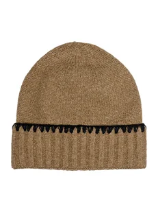 ONLY Czapka w kolorze jasnobrązowym - Czapki damskie - miniaturka - grafika 1